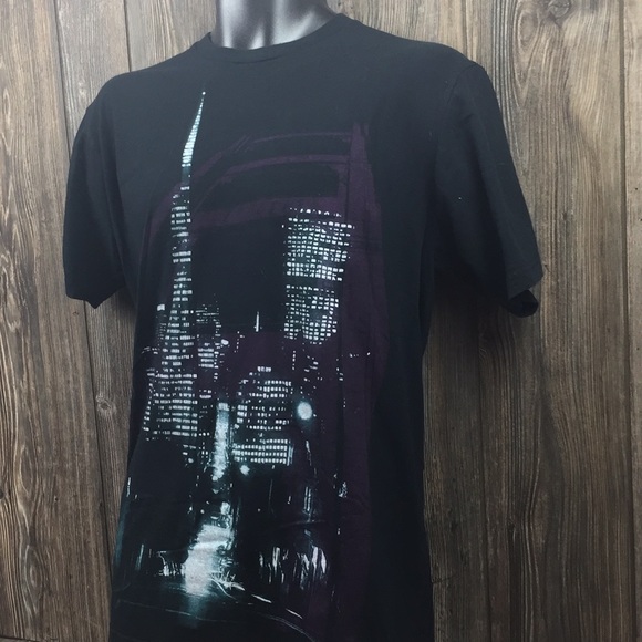 American Rag “city scape after dark” Men’s Large - Picture 4 of 8